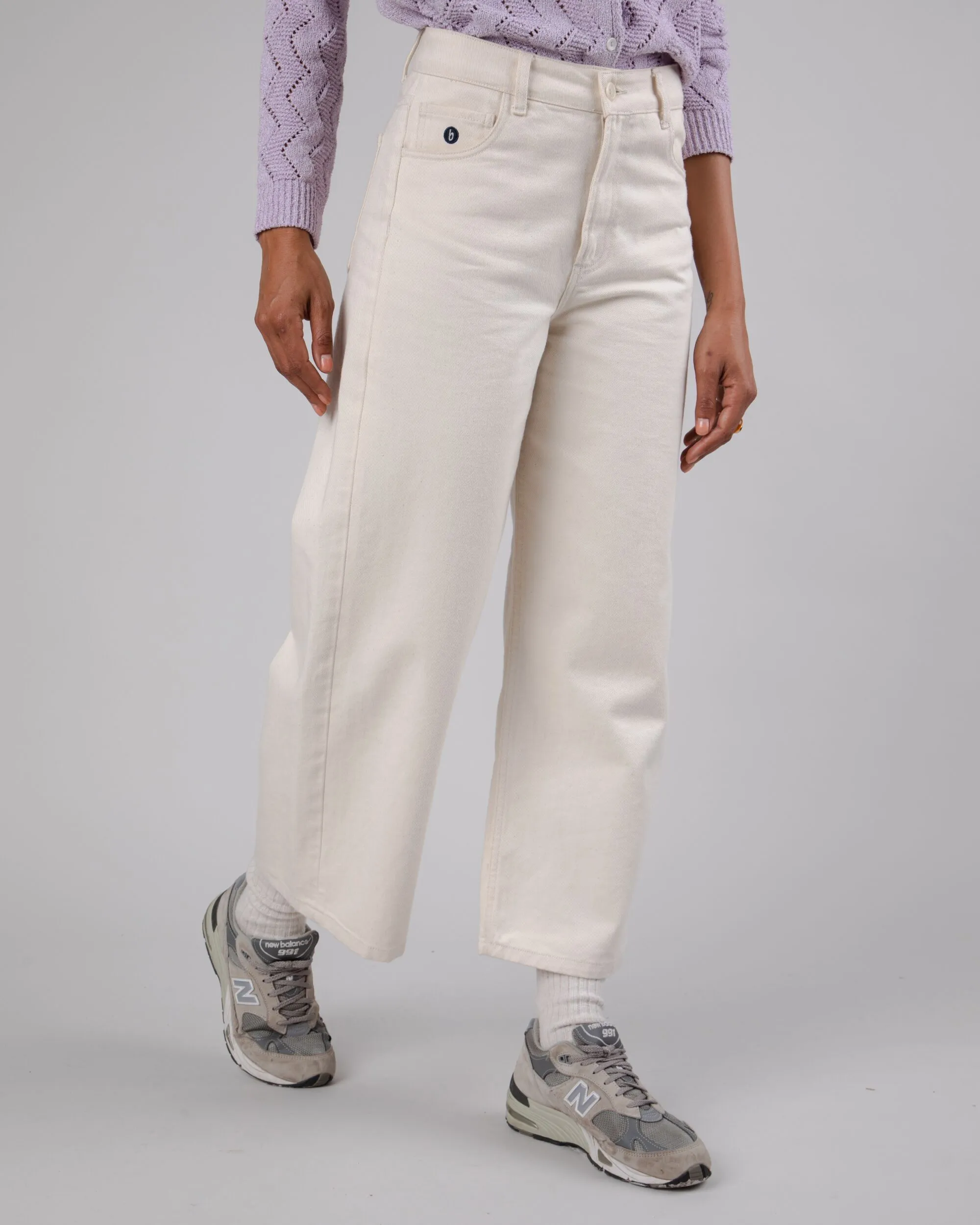 5 Pocket Twill Pants Ecru